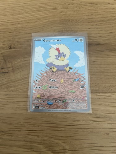 Pokemon Geronimatz 154/086 Schwarze Blitze Illustration Rare Deutsch NM