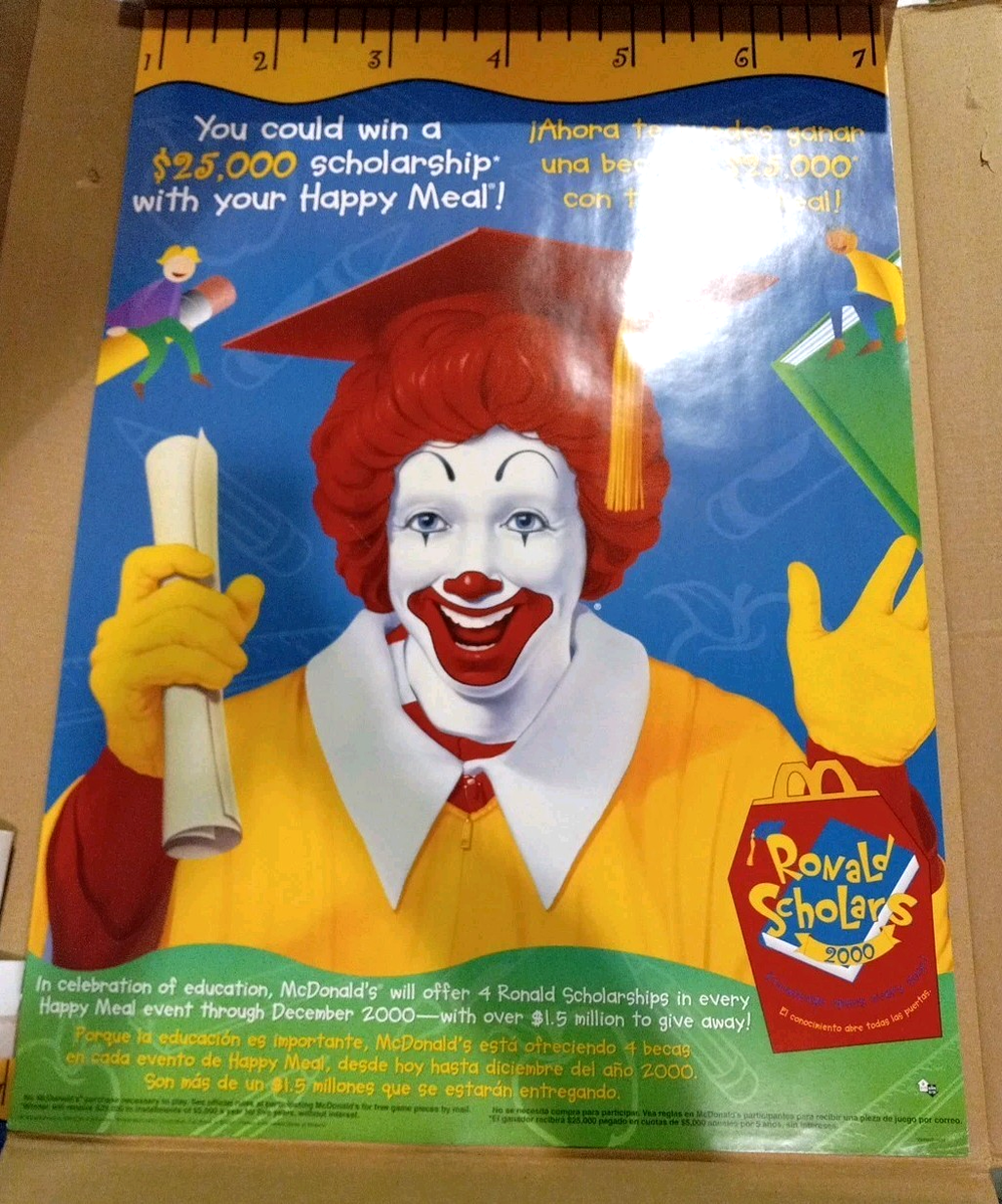 MCDONALDS 2000 RONALD SCHOLARS HAPPY MEAL DISPLAY - NEW IN BOX | eBay