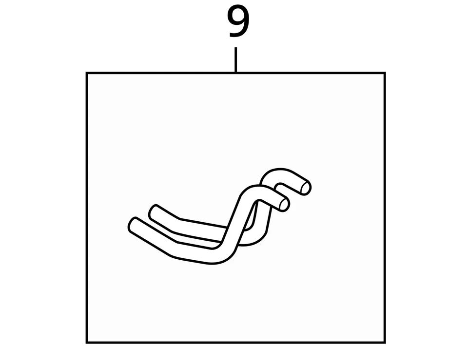 克莱斯勒加热器软管 PKG MR439545 全新原始设备制造商 MR439545 — 第 3/3 张图片