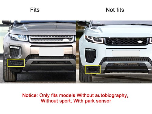Front Bumper Lower Vent Grille Cover For Range Rover Evoque 2016-2018 2PCS  - Picture 6 of 9