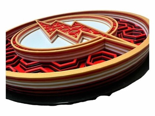 Arte de pared The Flash 3D - Mosaico DC Comics | Regalo de decoración de habitación de superhéroes - Imagen 2 de 3