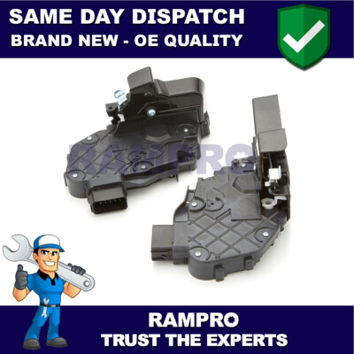 Rampro 2X FRONT RIGHT + LEFT DOOR LOCK LATCH ACTUATOR FOR JAGUAR XF MFDLA18+DLA1