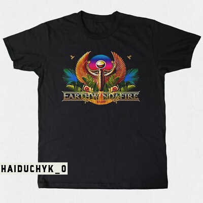 Earth Wind And Fire Band Tour Unisex Black T-shirt S-5XL
