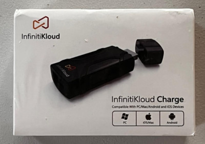 INFINITIKLOUD CHARGE NEW IN BOX USB DRIVE COMPATIBLE PC MAC ANDROID IOS