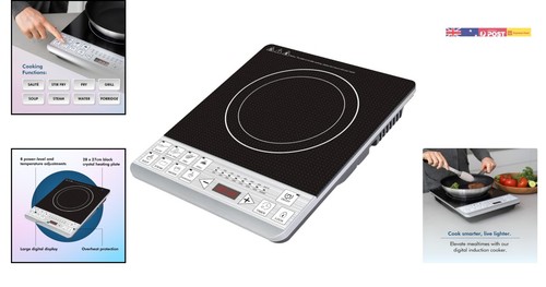 Versatile 2000W Induction Cooktop - Adjustable Temperature & Safety Features - Picture 2 of 9