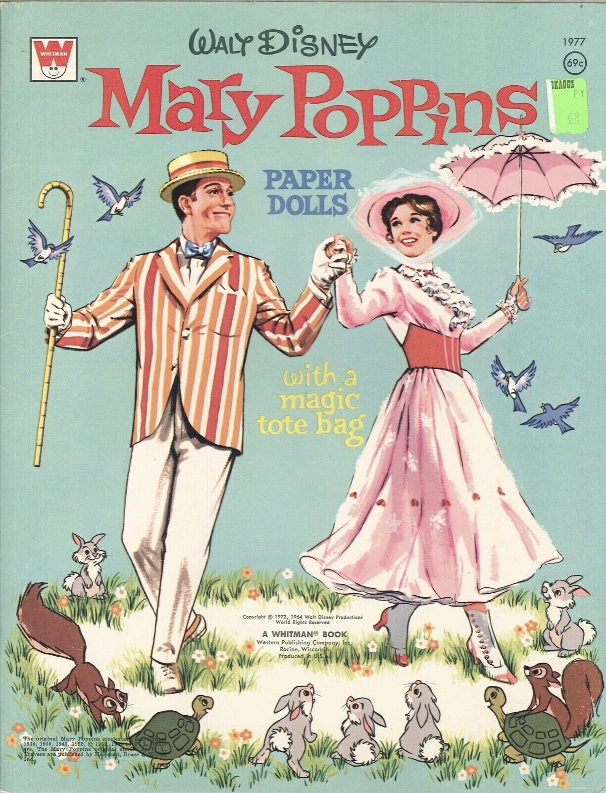 VNTG 1960s MARY POPPINS PAPER DOLL FROM ORIG HD LAZAR REPRODUCTON ~UNCUT~ READ