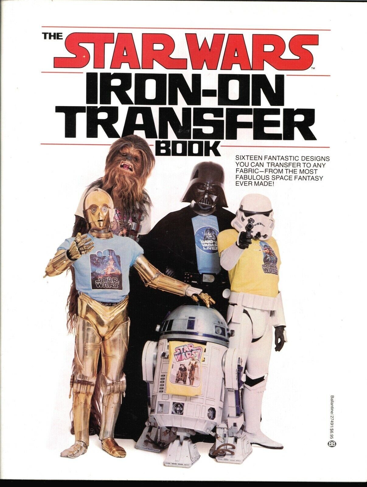 STAR WARS 1977 IRON-ON TRANSFER BOOK NM/MINT CONDITION