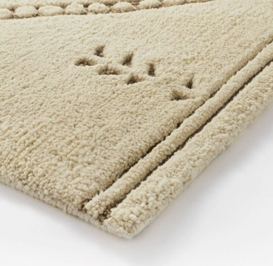 Alfombra 7x10 Cedar Hills Felpa Geo Estampado Crema - Umbral por Studio McGee Foto 3 de 4