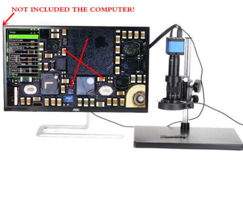 16MP HDMI USB Digital Industry Video C-mount Microscope Camera+180X C-mount Lens - Picture 15 of 15