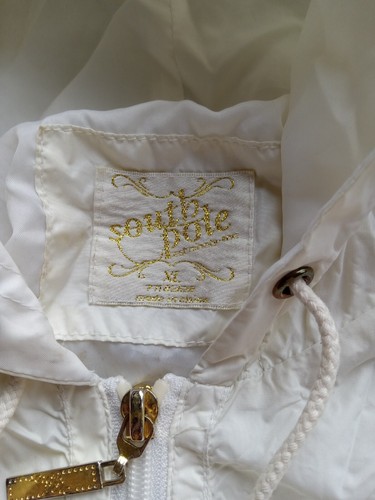 South Pole White/Gold Rain Coat Size XL, Woman's - Picture 5 of 6