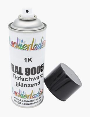 5 Dosen Sprühlack Schwarz Hochglänzend – Tiefschwarz, 400ml, Für Autos & Mehr