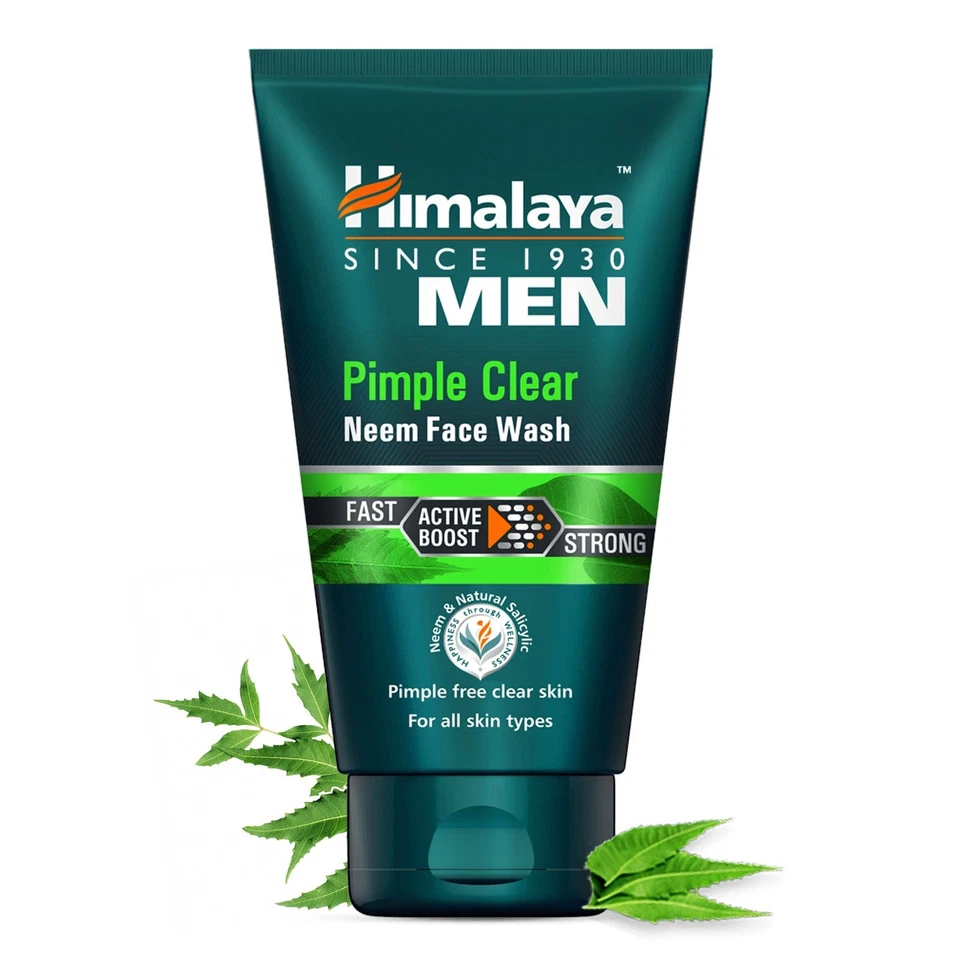 Jabón facial Himalaya Men Pimple Clear Neem - Acción rápida y fuerte sobre granos - 100 ml Foto 3 de 4