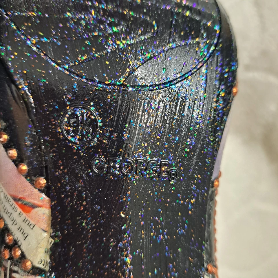 Zapatos Cincinnati Bengals WMS Talla 9.5 Marca George Hechos a Medida Impresionantes Eifert Foto 3 de 4