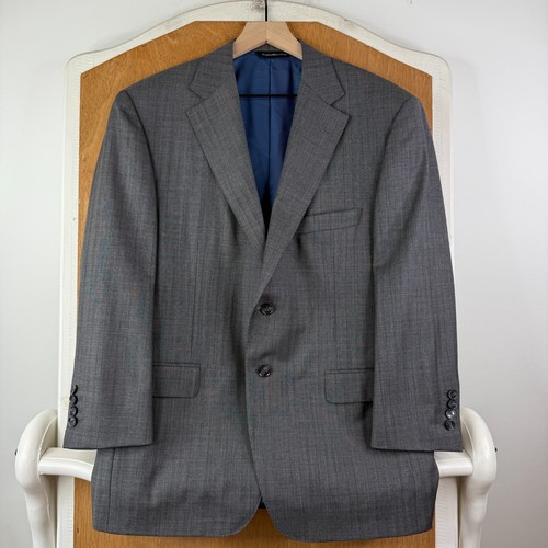 Samuelsohn Suit Mens 40XS Gray Pinstripe 2 Button Mercury Super 120s 3 Piece - Picture 3 of 24