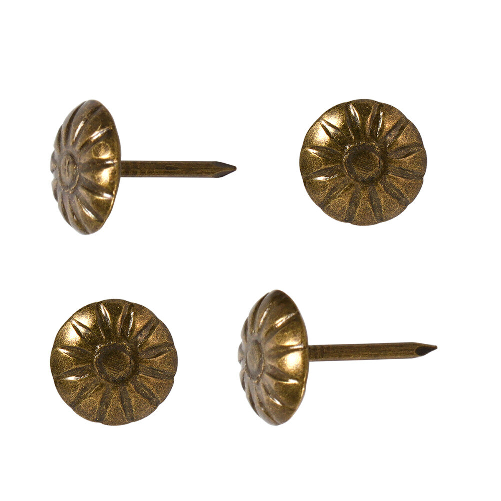 100pcs Upholstery Nails Tacks - Silver Round Head Decorative Tacks For Furniture, Cork Board, DIY (0.43" Head) - View #7