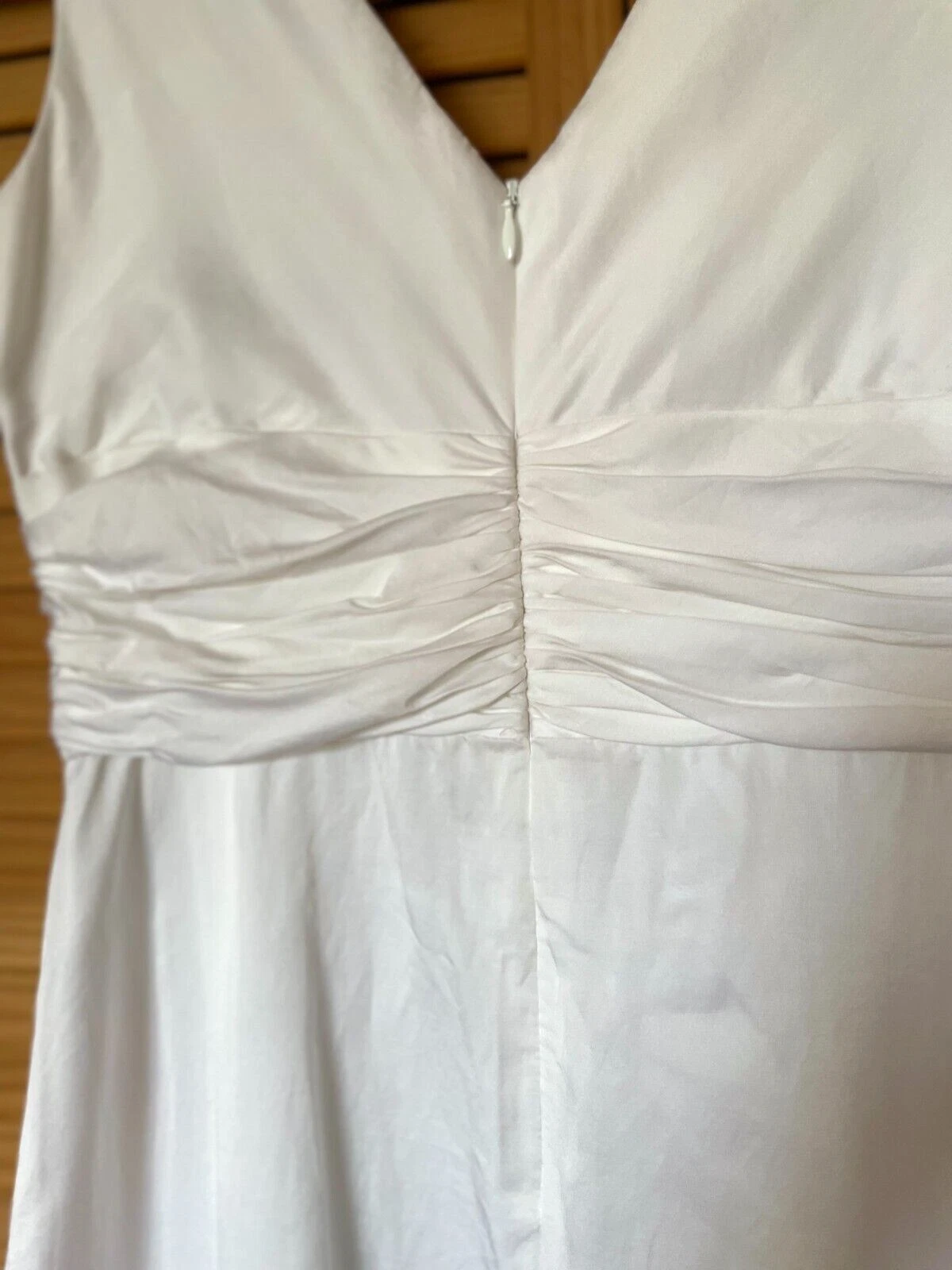 OFF WHITE Abito da donna TRINA TURK bianco ricamato senza maniche taglia 4