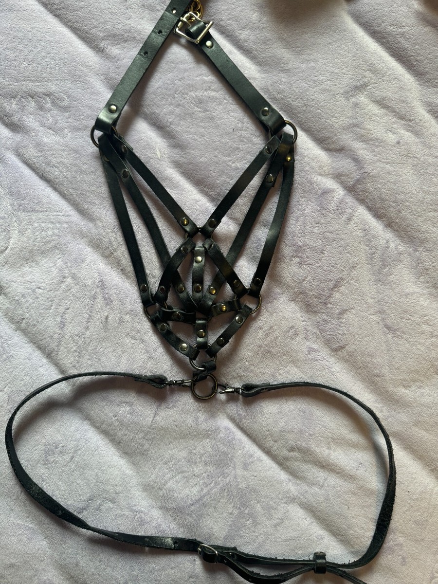 Zana Bayne - Black Leather Chest Harness - XS/S | eBay