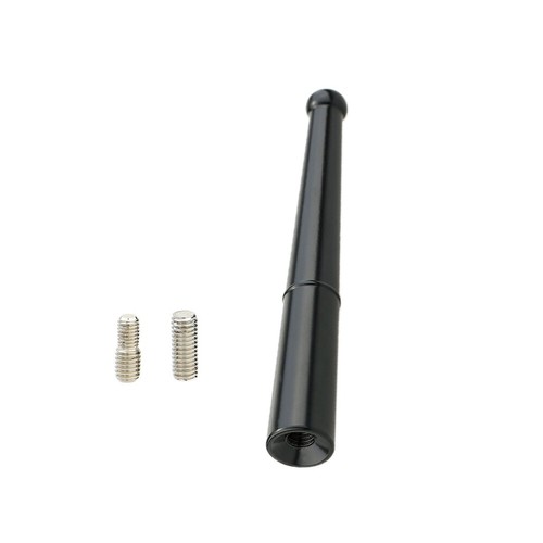 Universal 4" inch Car Antenna AM FM Roof Antenna Solid Aluminium Black w/ Screw - Picture 3 of 5