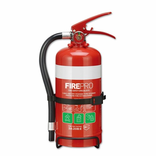 FirePro Fire Extinguisher 1.5kg Dry Powder Emergency Home Boat Caravan Garage - Picture 2 of 6