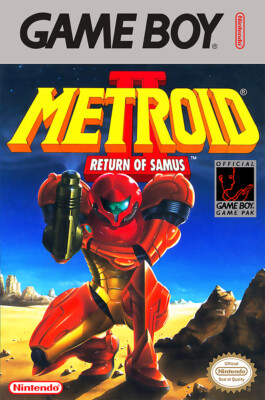 Metroid II Return Of Samus BOX ART Nintendo Game Boy POSTER MADE