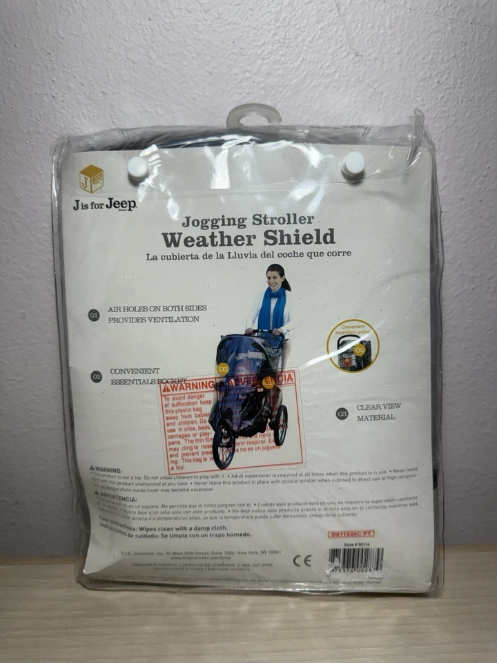 Protector contra la intemperie para cochecito para correr Jeep, cubierta de lluvia para bebé, tamaño universal para adaptarse a la mayoría Foto 2 de 4