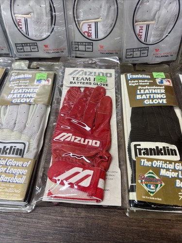 Lote De 16 Guantes De Bateo Franklin Worth De Colección Adulto Grande Med Pequeño Mano Derecha - Imagen 9 de 13