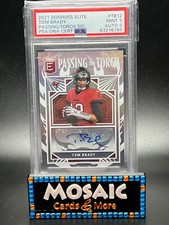 2021 PSA 9 Tom Brady Donruss Elite Passing the Torch Auto #09/10 Patriots