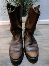 Mens 8E VTG Red Wing 1114 Brown Leather USA Made Cowboy Western Boots