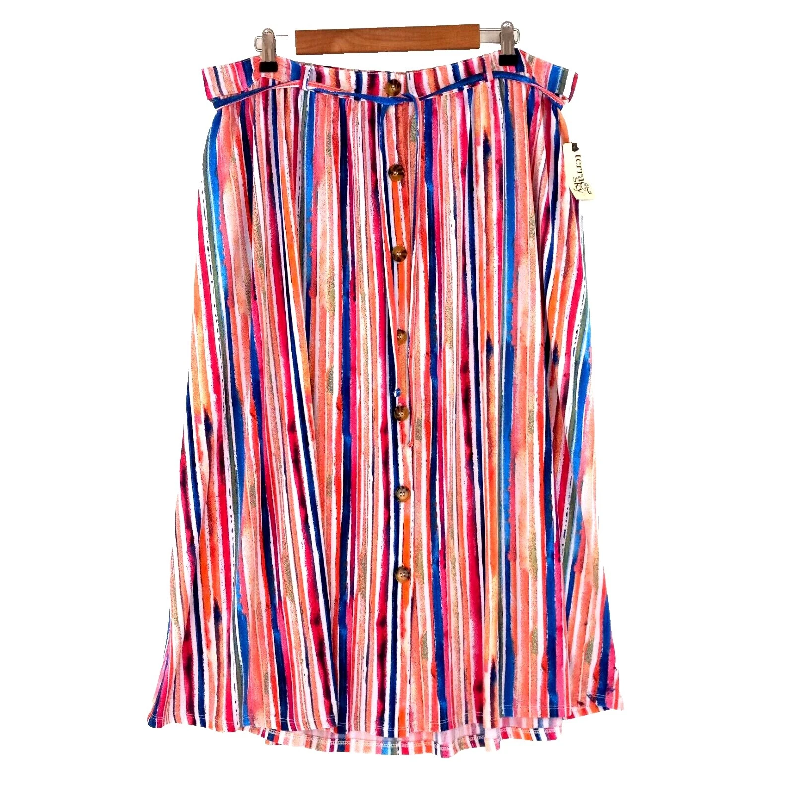 Striped Plus Size Skirts for Women
