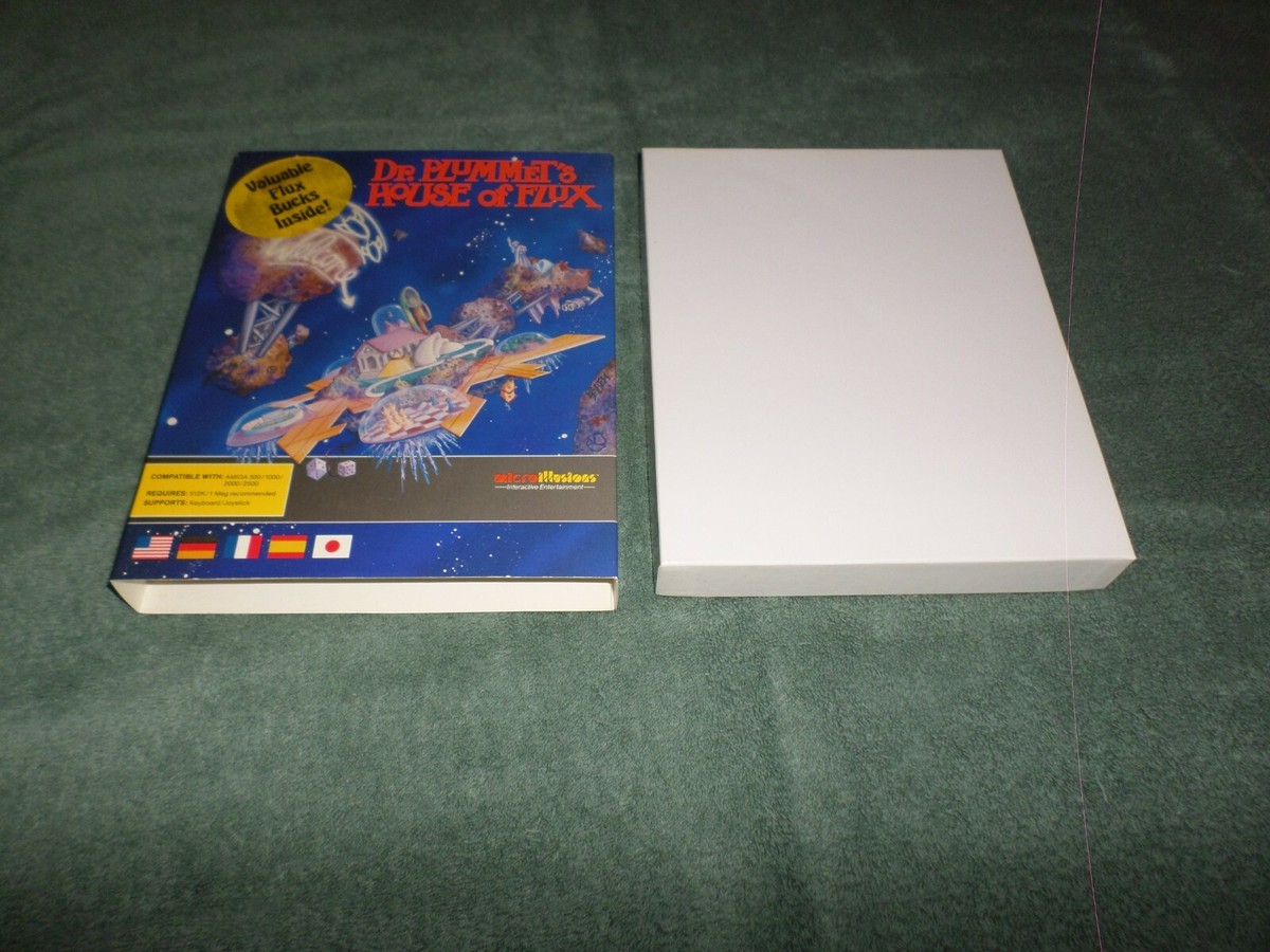 Dr. Plummet's House Of Flux (Amiga, 1989) – Jeu Vintage Rare – Bon état