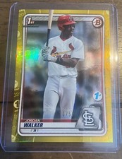 2020 Bowman Draft 1st Edition Jordan Walker Gold Foil /50 BD-57