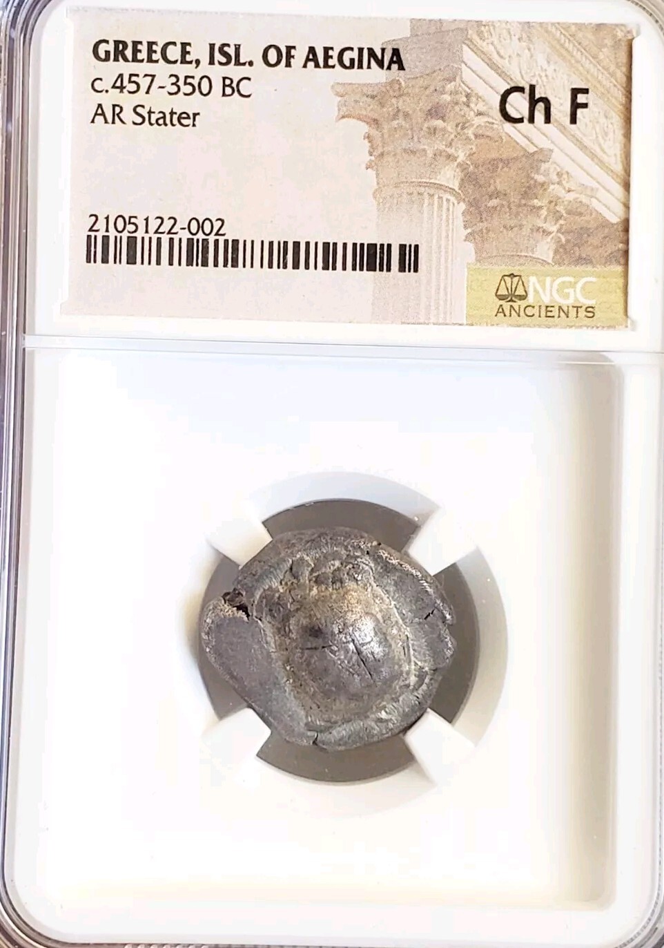Isl Of AEGINA Turtle Stater NGC Choice Fine Ancient Silver Coin | eBay
