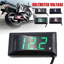 12V Digital LED Display Voltmeter Voltage Gauge Panel Meter Motorcycle Car NewcC