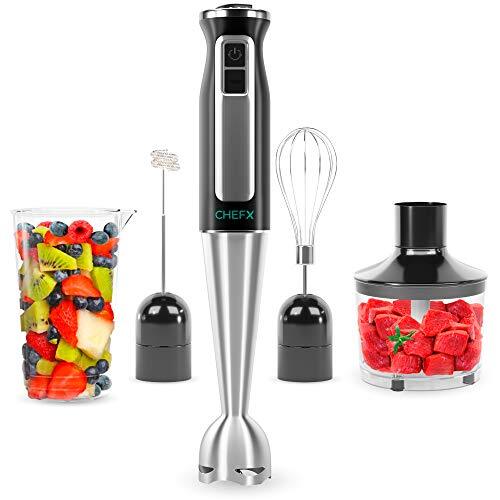 CHEFX 5in1 Immersion Blender 9 Speed Ultra Powerful Stainless Steel