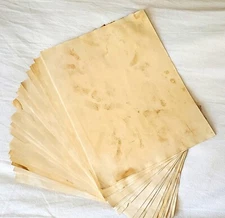 50 Pcs Handmade Antiqued Parchment Paper * Stationary * Invitations * Maps *