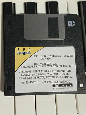 Ensoniq ASR-10 Starter Kit Disk Set - OS 3.53 Boot Disk & Factory