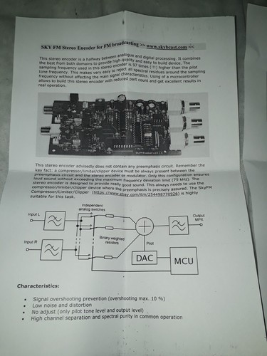 Encodeur stéréo FM neuf de haute qualité (stock britannique livraison le lendemain) - Photo 6/10