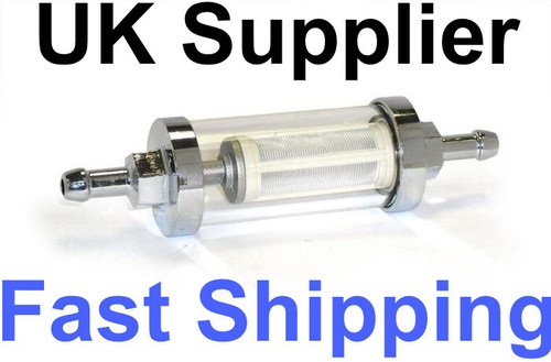 8 Mm 5/16 Inch Universal Chrome Glass Fuel Petrol Diesel
