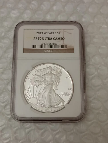 USA 1 Dollar, American Silver Eagle 2013-W. NGC. PF 70 Ultra Cameo