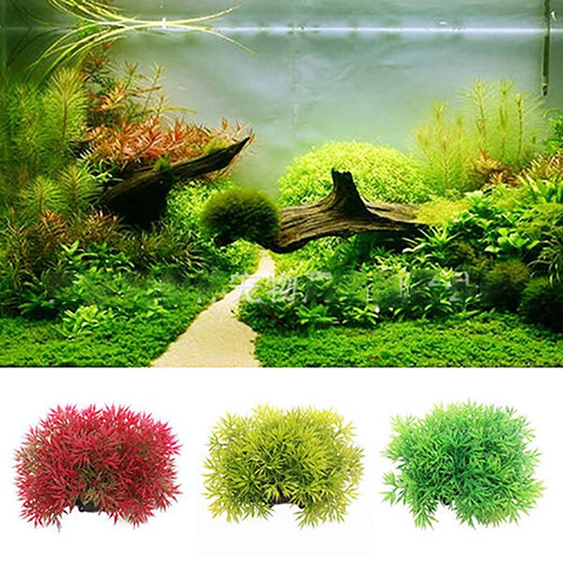 Artificial Plastic Plant Aquarium Fish Tank Grass Decoration Fake Grass Water - Image 2 of 4