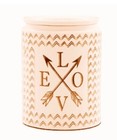 Scentsy LOVE SWEPT Full Size Wax Warmer White Gold Arrows New in Box