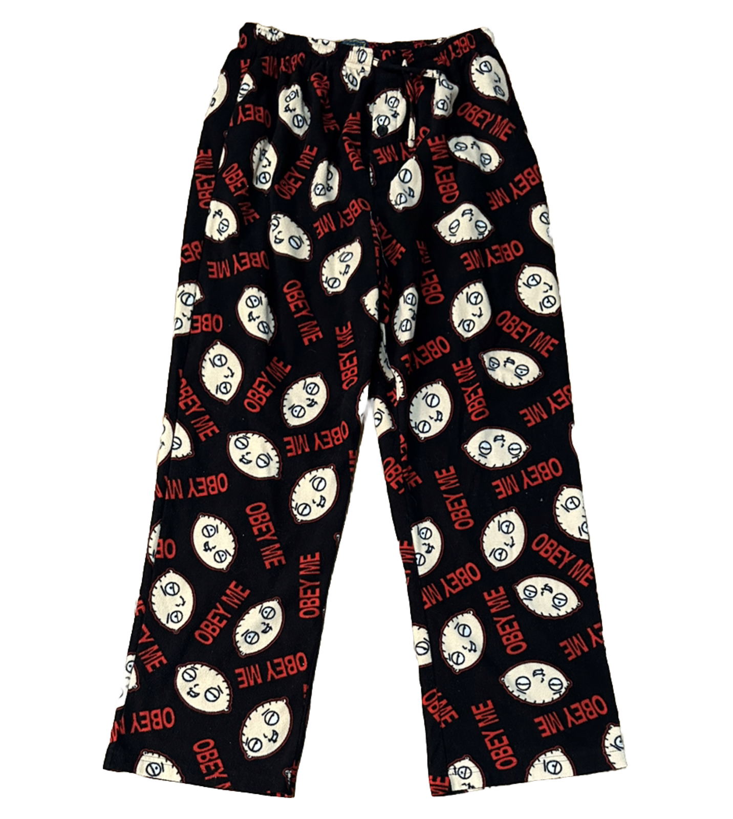 Family Guy Stewie Griffin Obey Me Fleece Pajama Pants… Gem