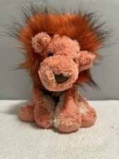 Gund Cozys Lion Super Soft Floppy Plush Stuffed Animal Toy Pink Red Mane Stuffed