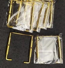 10pcs Gold Viola Chin Rest Bracket Clamp Screw for 15-16.5" Violas Clips