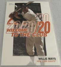 2023 Topps Baseball Willie Mays New York Giants Welcome to the Club #WC-23