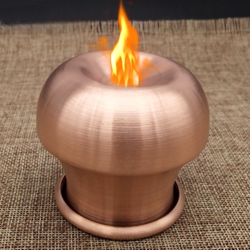 3.7" Copper Fire Cupping Jars Vacuum Stress Massage Therapy Two Times Heat - Picture 1 of 4