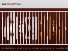Geländerstäbe Geländer Holz Treppensprossen Treppen Rundstäbe Säule Sprosse 87cm