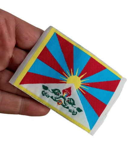 Flag Tibet Single Sewing - Embroidered - 646 - Picture 3 of 3