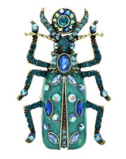 Brosche - Käfer - Luxus - Zirkonia - Vintage - Eleganz - Handgefertigt