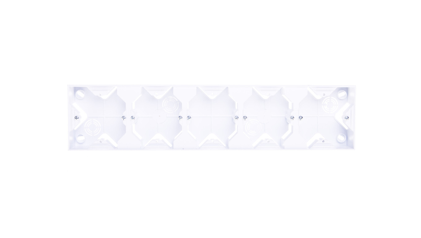 IMPRESJA Five-fold surface-mounted box, white PNP-5Y/00 /T2UK